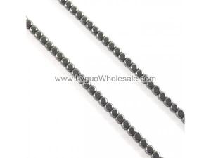 Non magnetic Hematite Beads, Cube, black,Hole:Approx 1mm, Length:Approx 15.7 Inch,Sold By Strand